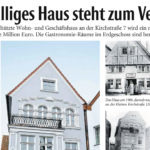 Artikel in der NW über Hausverkauf Kirchstraße in Gütersloh